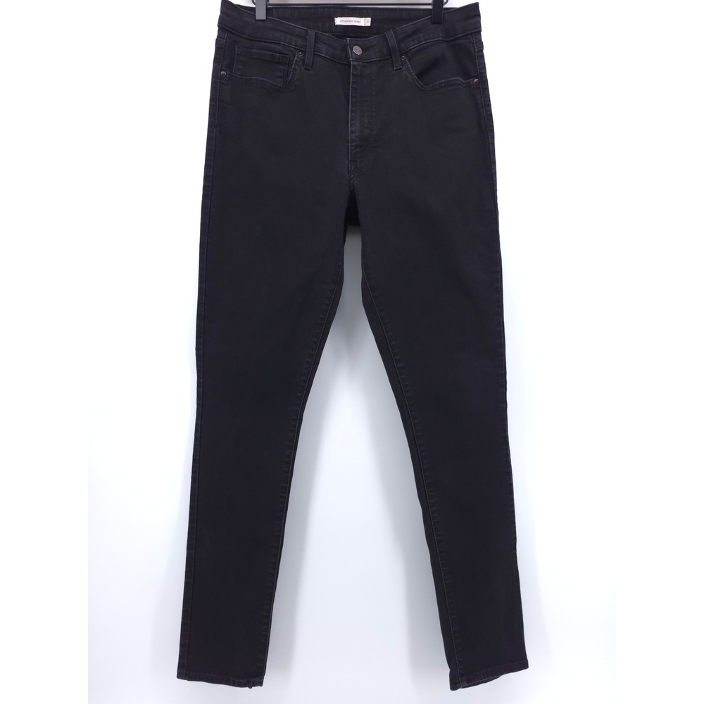 Levi's Womens Jeans 721 High Rise Skinny 33 Black WaterLess Stretch Denim